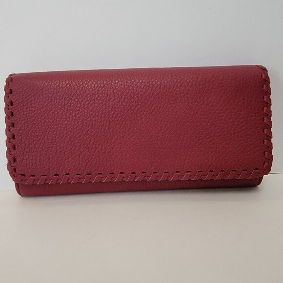 HOBO Era Wristlet Leather Clutch Wallet in Sangria - Picture 15 of 15